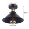 Retro Ceiling Lamp L22cm W22cm H16cm