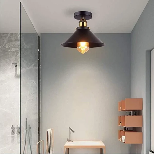 Retro Ceiling Lamp L22cm W22cm H16cm