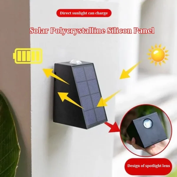 Solar LED Outdoor Wall Lamp