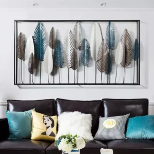 Home Wall Decor 120x60 Cm Double Frame Pointeddaun