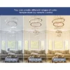 Modern LED Crystal Chandelier L55cm W55cm H120cm