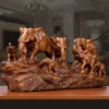 Lucky Seven Elephants Ornament L36cm W10cm H16cm