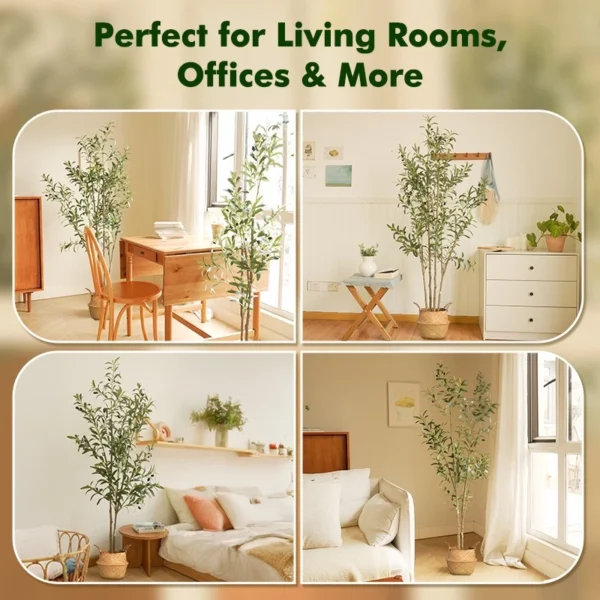 152cm Artificial Olive Tree with Basket