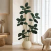 Artificial Rubber Plant Tree with Pot