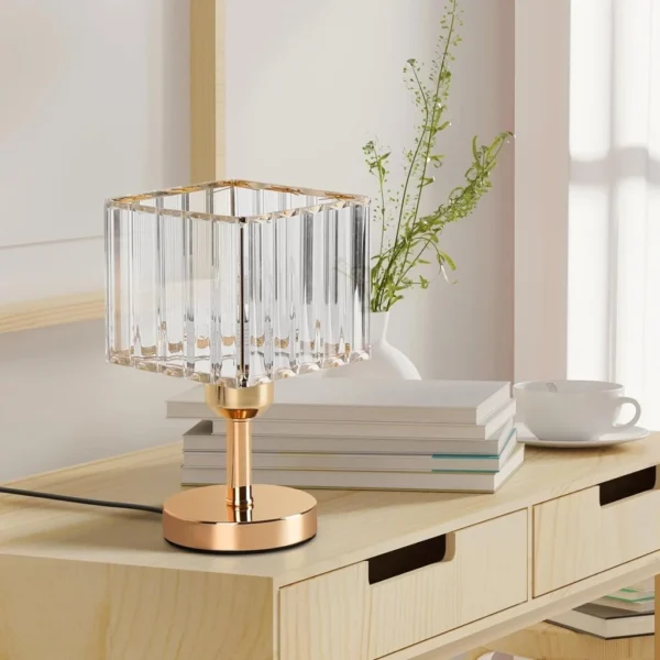 Crystal Bedside Table Lamp