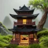 sg-11134201-7rdvf-mciw3tjdo21gd3.webp Chinese Pavilion Micro Landscape Ornament W9.3cm H10.7cm