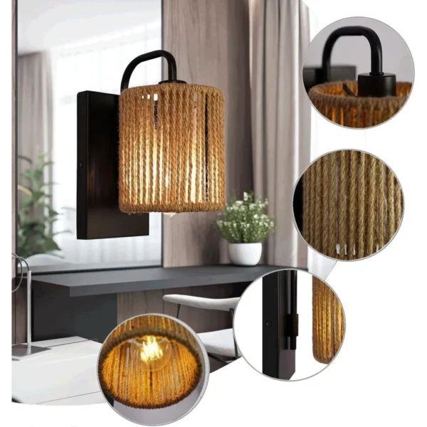 Vintage Rope Wall Lamp